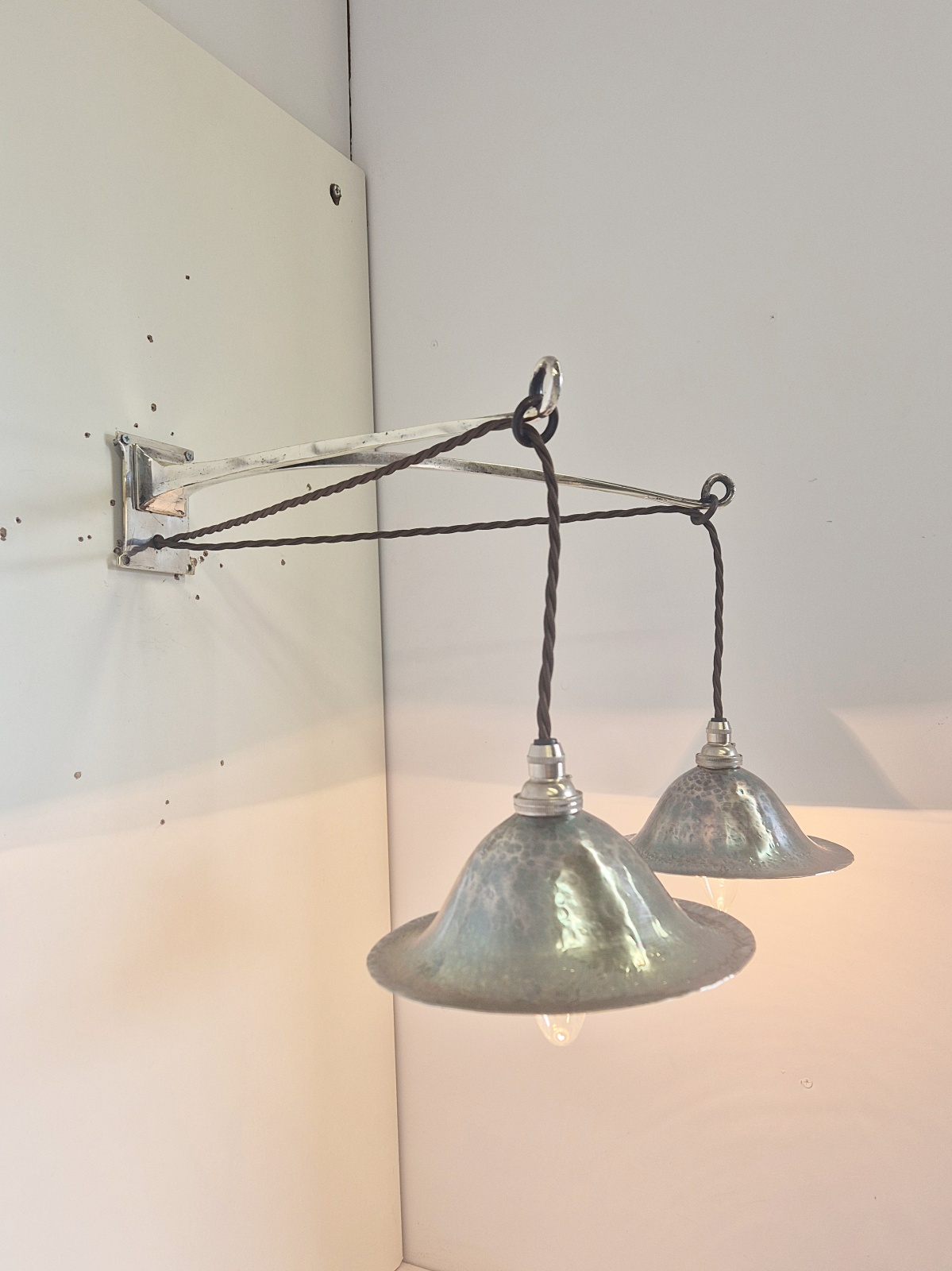 The Birmingham Guild of Handicraft | 4 Arts & Crafts Wall Lights | England c.1900 - Image 2