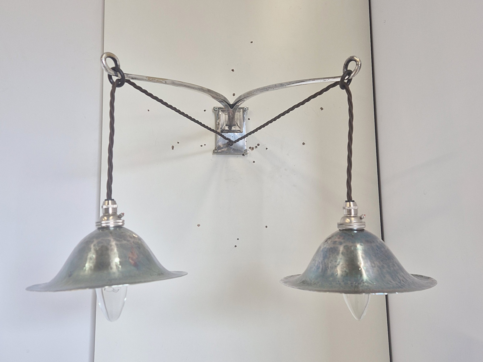 The Birmingham Guild of Handicraft | 4 Arts & Crafts Wall Lights | England c.1900 - Image 5