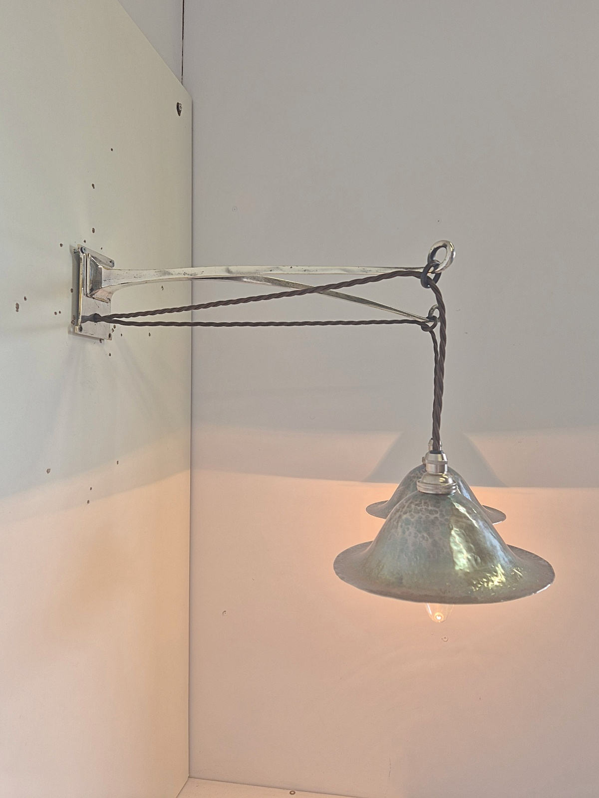 The Birmingham Guild of Handicraft | 4 Arts & Crafts Wall Lights | England c.1900 - Image 6