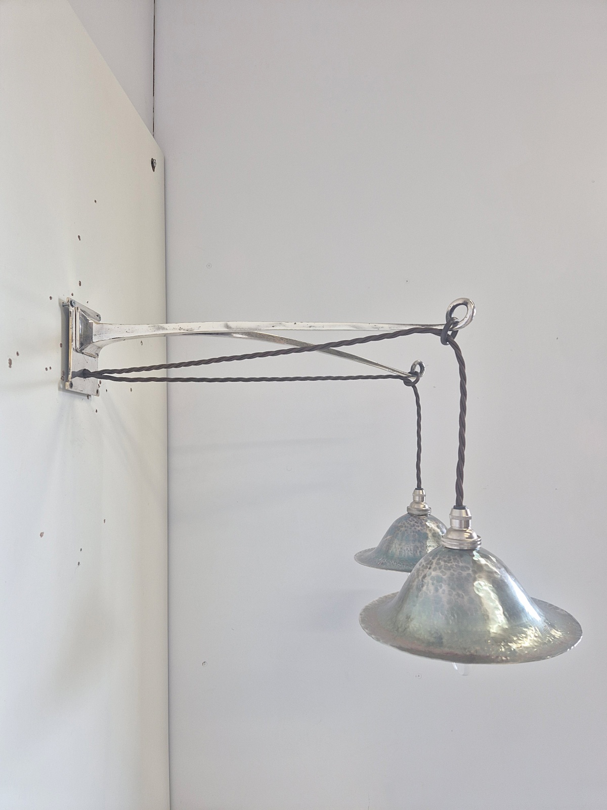 The Birmingham Guild of Handicraft | 4 Arts & Crafts Wall Lights | England c.1900 - Image 7