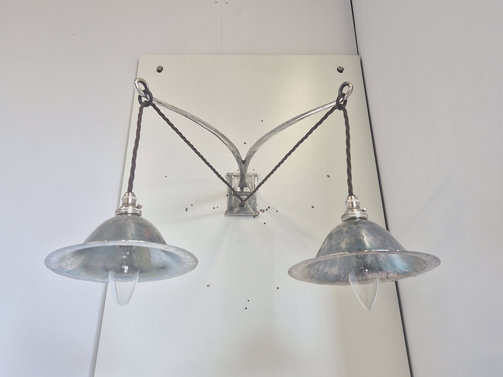 The Birmingham Guild of Handicraft | 4 Arts & Crafts Wall Lights | England c.1900 - Image 8