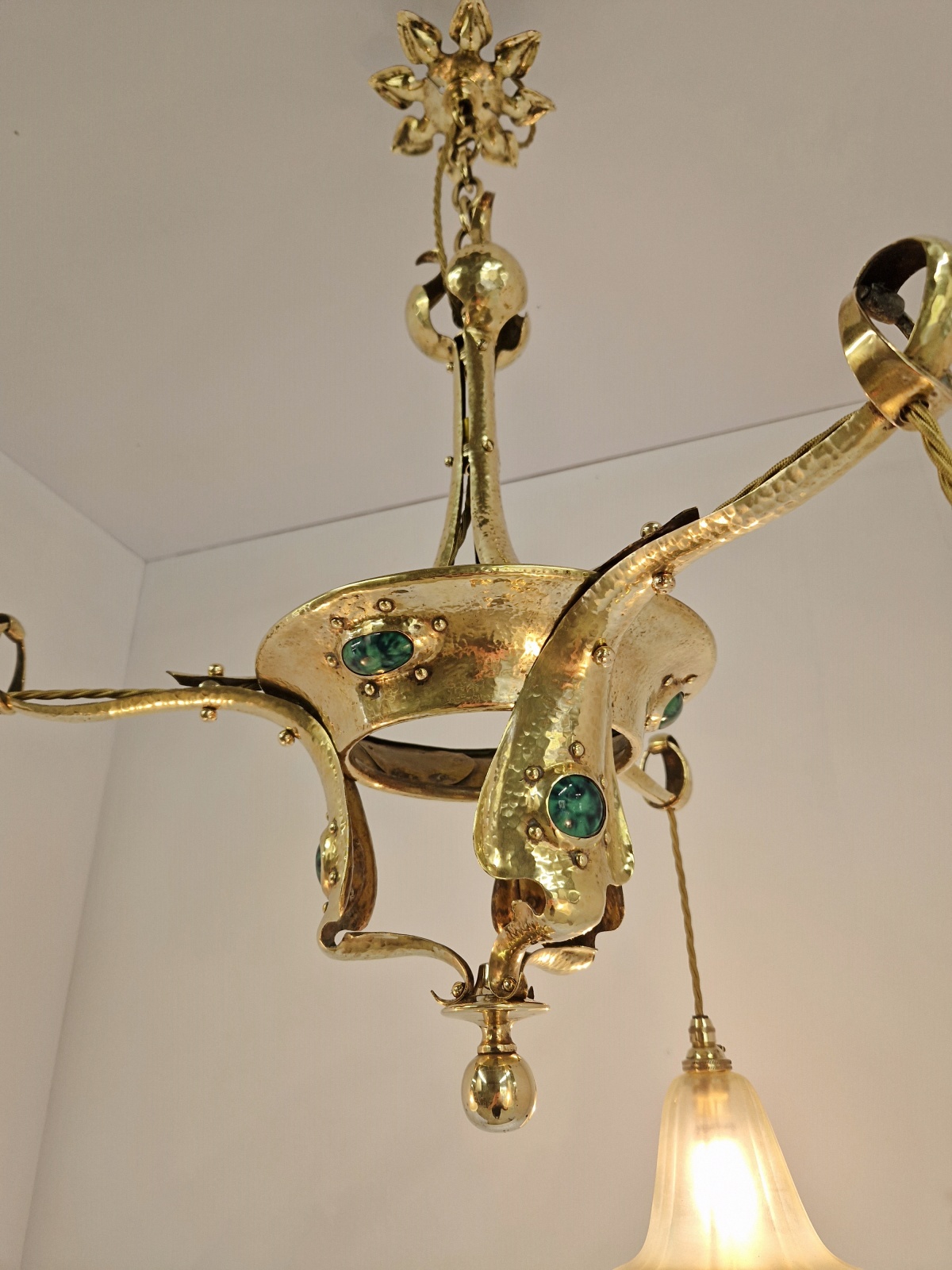 Style of Jesson Birkett & Co. | Arts & Crafts Chandelier | England c.1900 | SOLD - Image 10