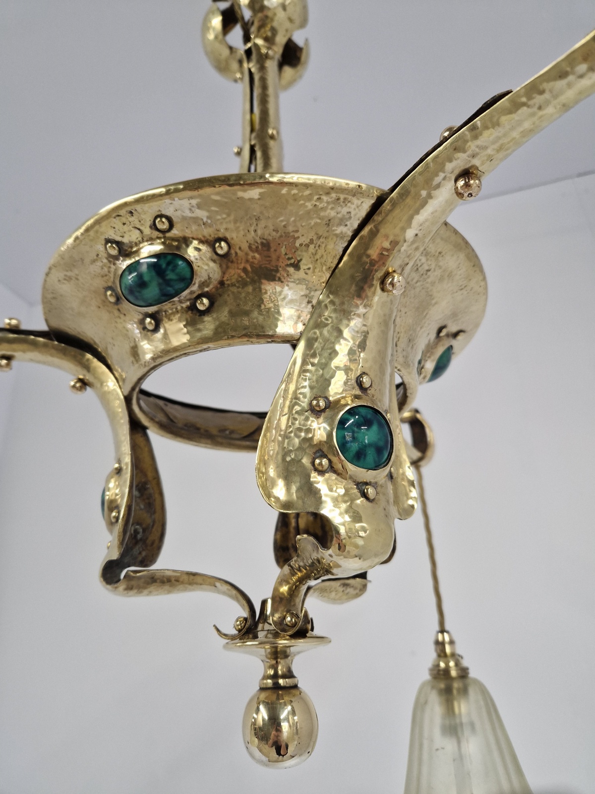 Style of Jesson Birkett & Co. | Arts & Crafts Chandelier | England c.1900 | SOLD - Image 13