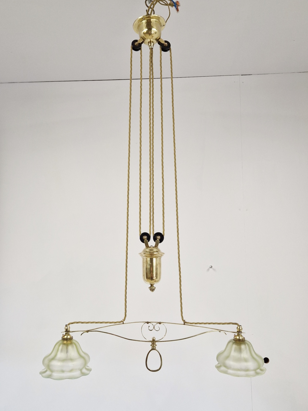 Unsigned | Art Nouveau Rise & Fall Lamp | England c.1915 | SOLD - Image 3
