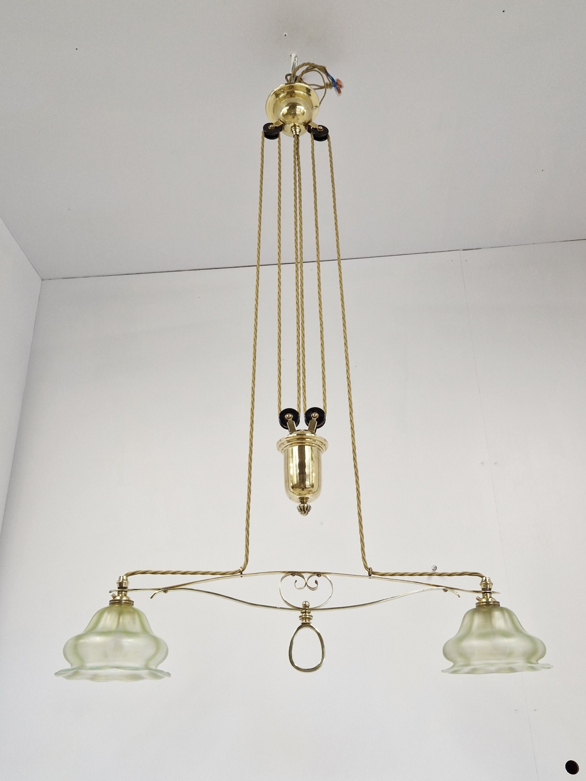 Unsigned | Art Nouveau Rise & Fall Lamp | England c.1915 | SOLD - Image 5