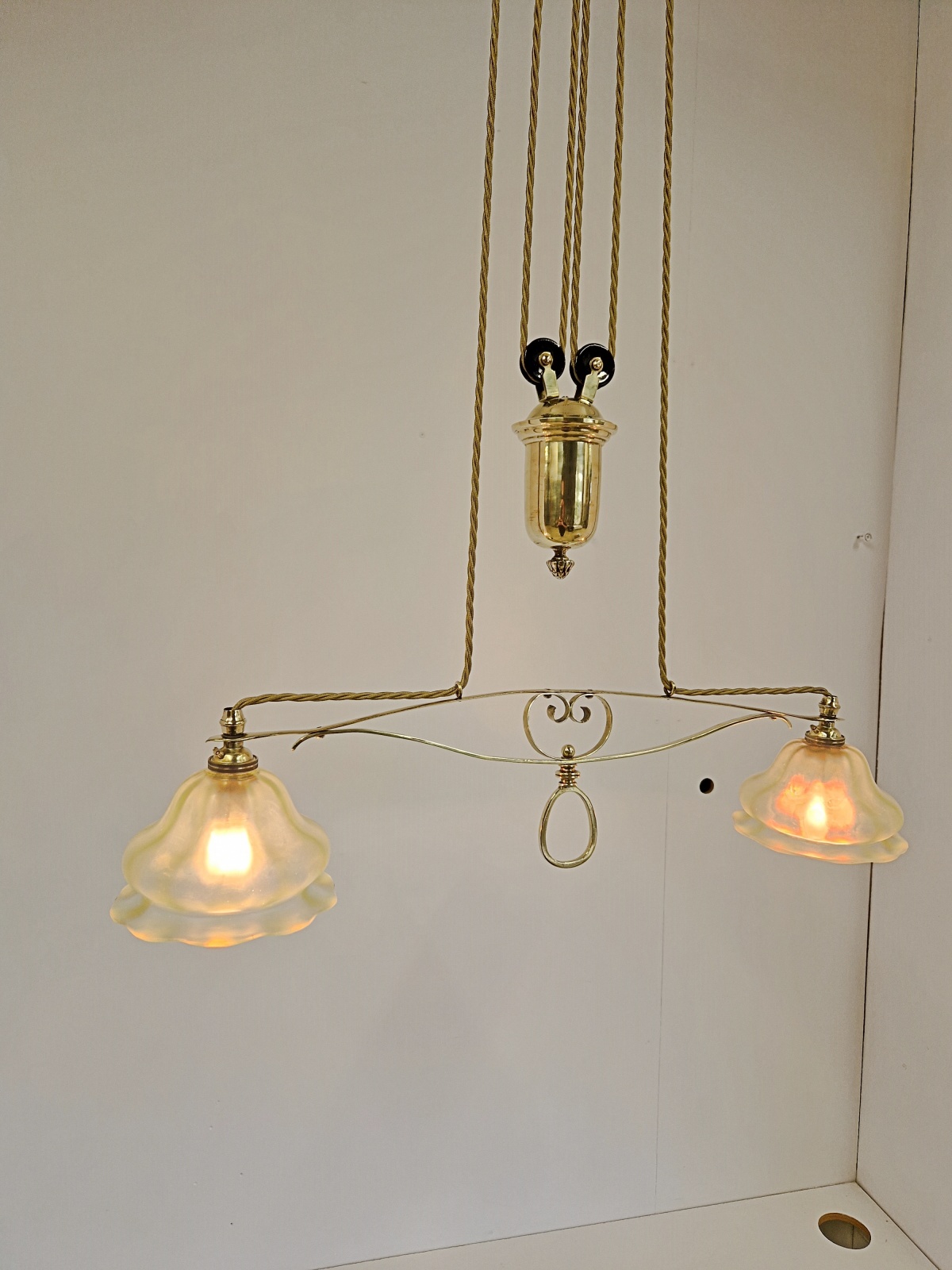 Unsigned | Art Nouveau Rise & Fall Lamp | England c.1915 | SOLD - Image 6