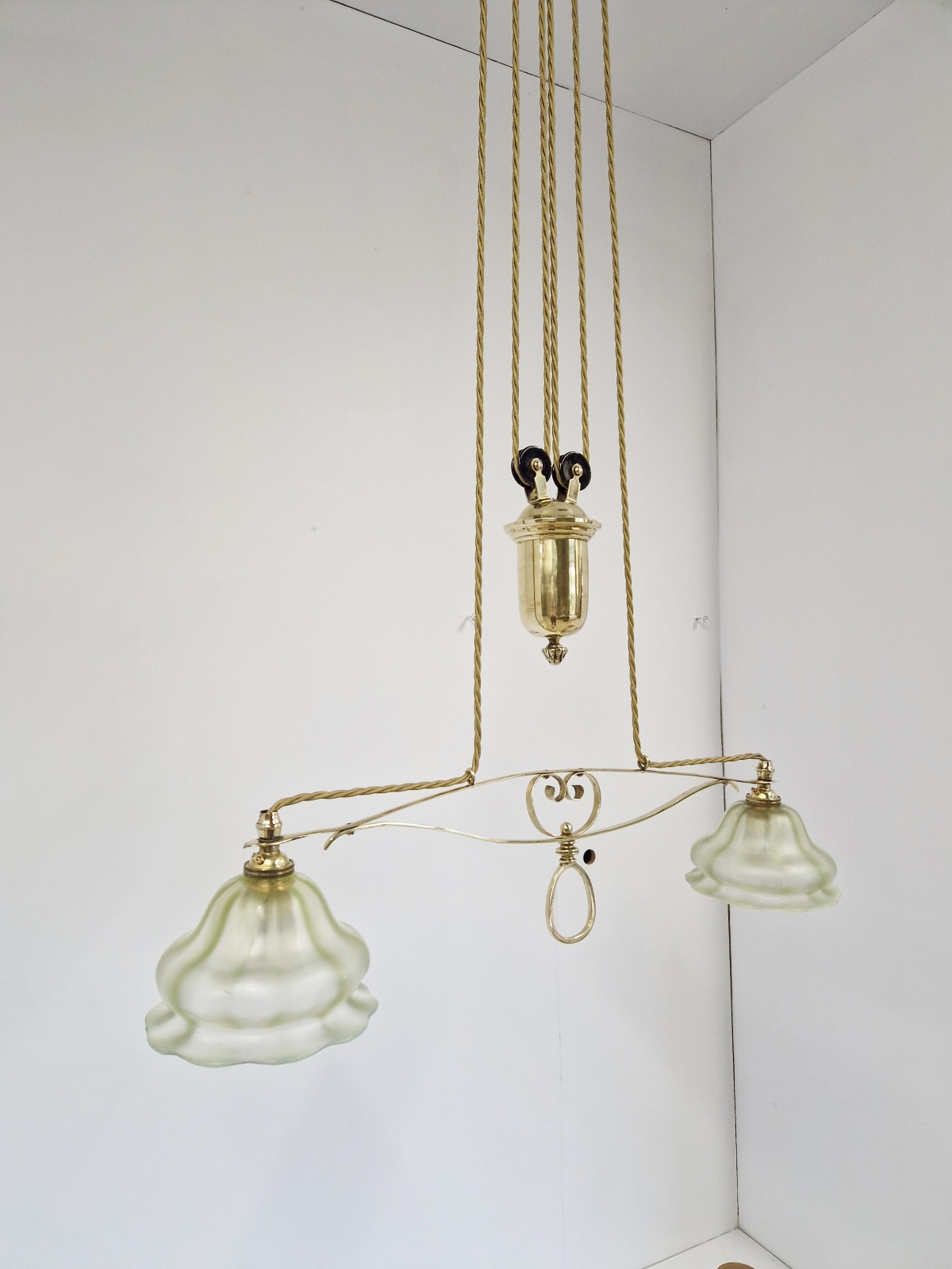 Unsigned | Art Nouveau Rise & Fall Lamp | England c.1915 | SOLD - Image 7