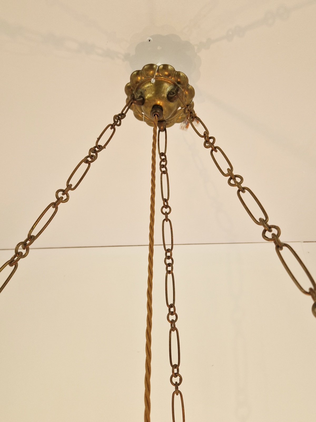 Daum Frères, Nancy | Monumental "Bark" Textured Art Deco Plafonnier | France c.1930 | SOLD - Image 9