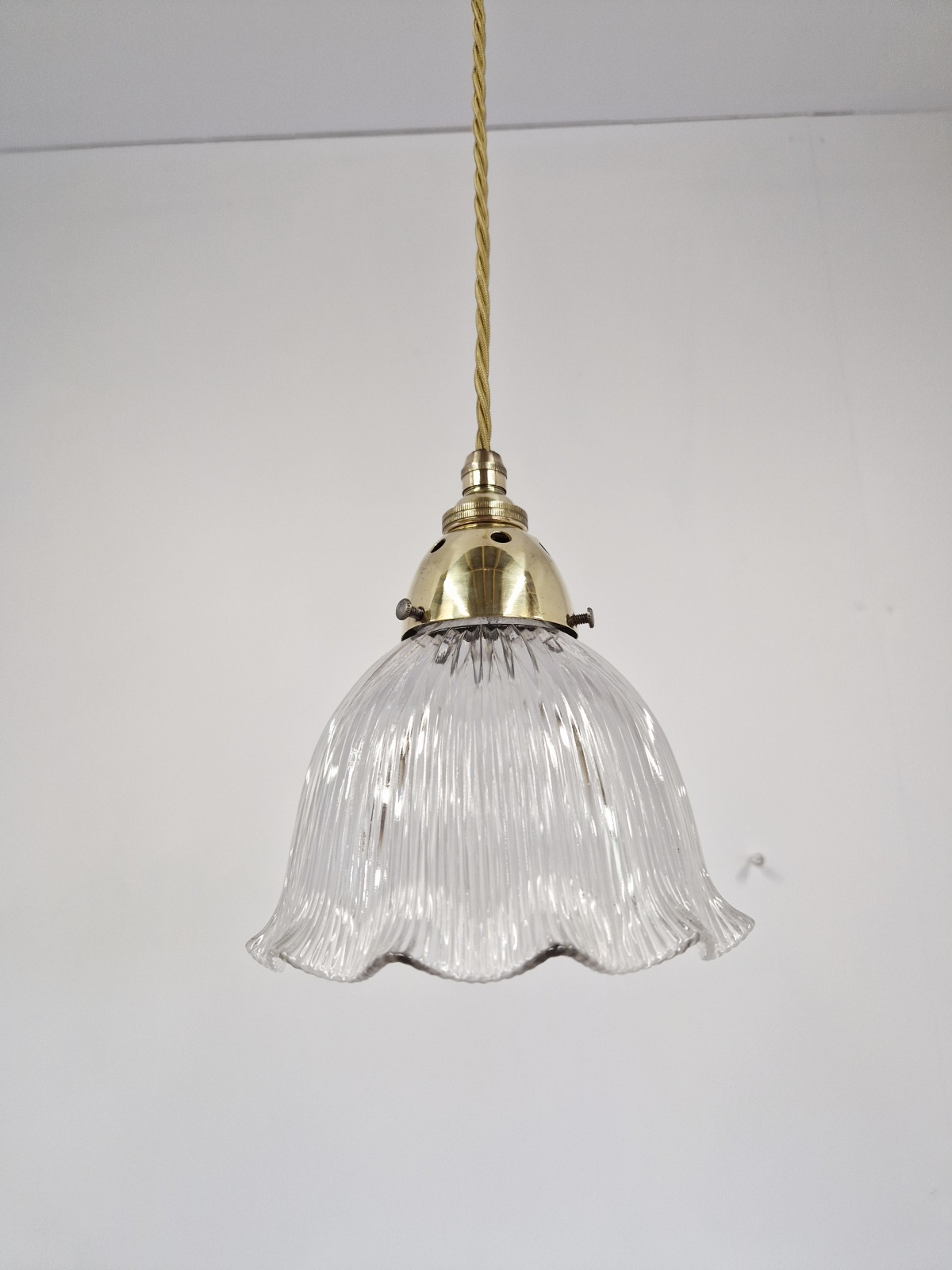 The Holophane Company | 2 Pendant "Stiletto" Prism Reflectors | England c.1900 | SOLD - Image 7