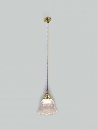 The Holophane Company | 2 Pendant "Stiletto" Prism Reflectors | England c.1900