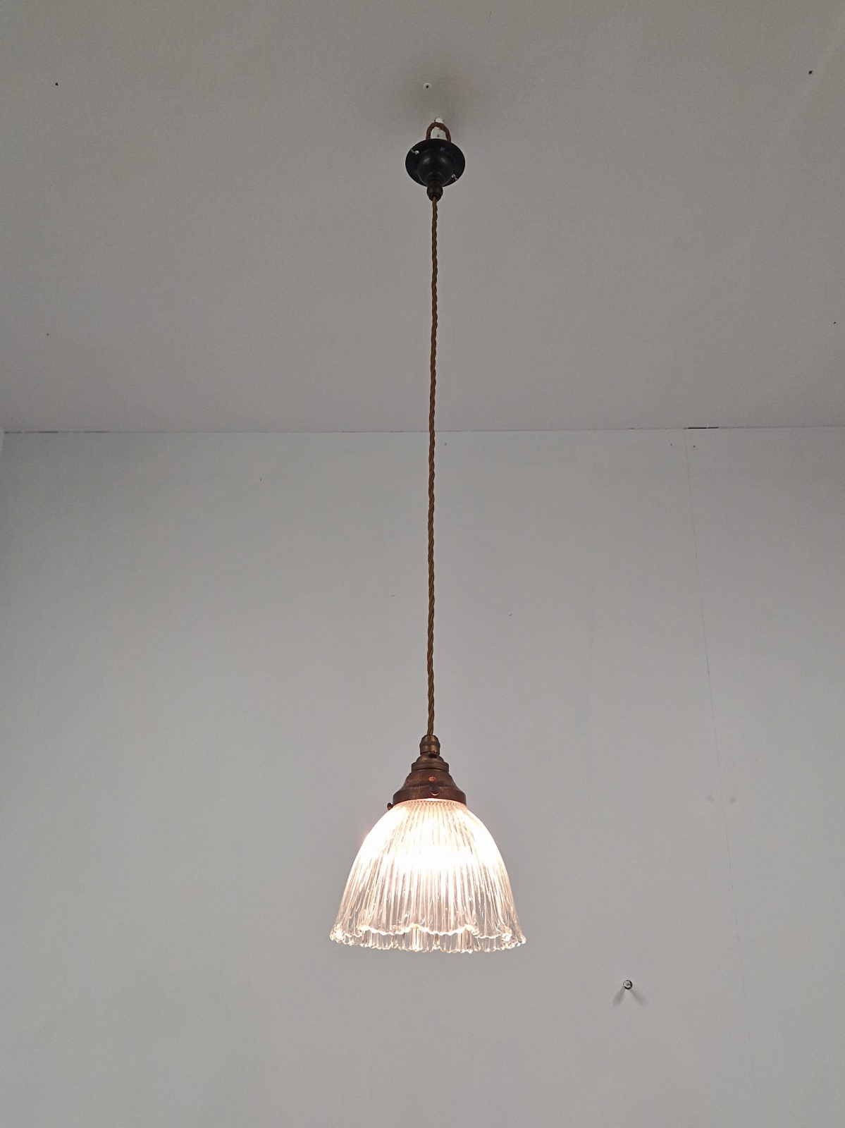 The Holophane Company | Small Pendant "Stiletto" Prism Reflector | England c.1900 | SOLD - Image 4