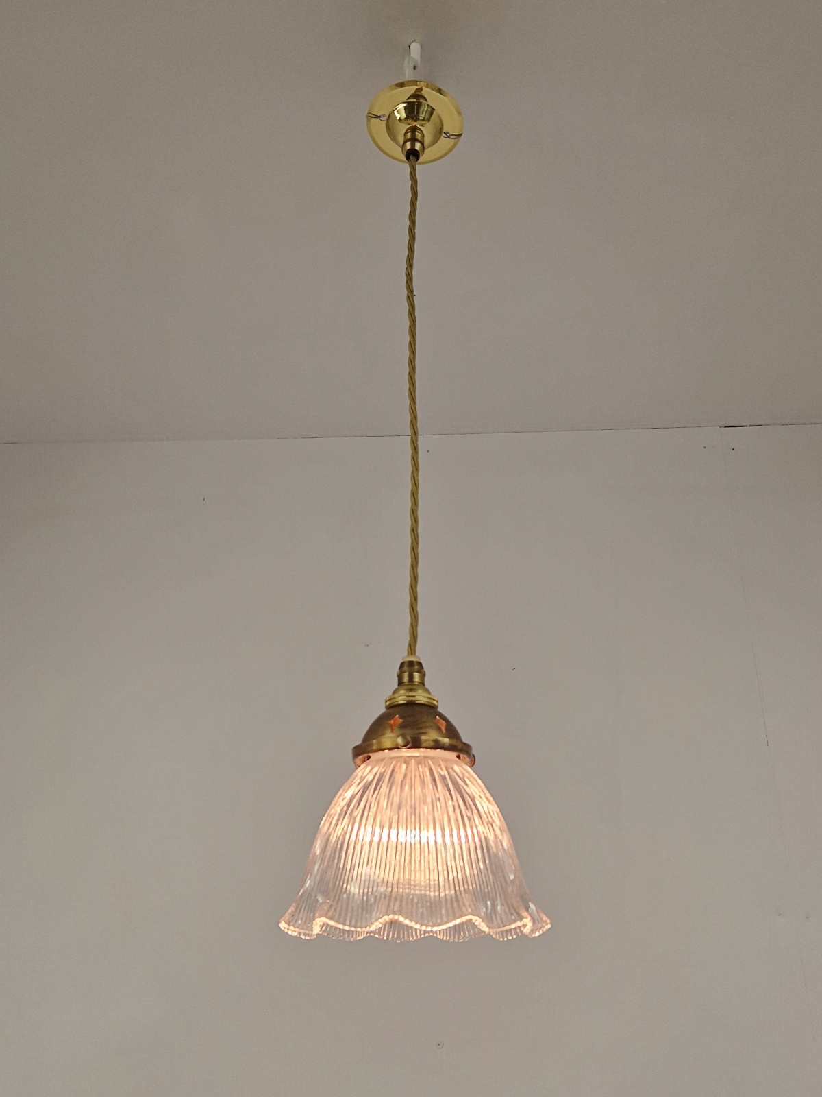 The Holophane Company | Small Pendant "Stiletto" Prism Reflector | England c.1900 | SOLD - Image 4