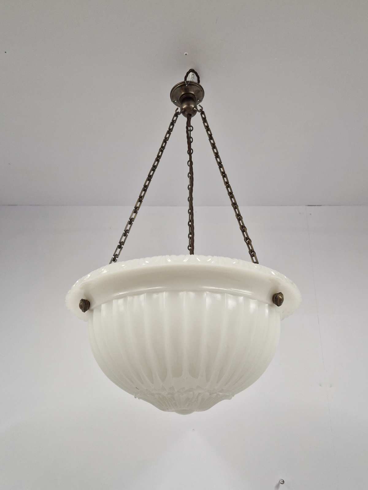 The General Electric Company (G.E.C) | Opaline-Glass Plafonnier | England c.1925 | SOLD - Image 5