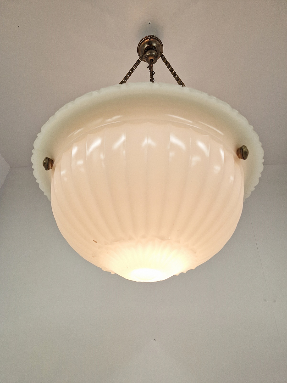 The General Electric Company (G.E.C) | Opaline-Glass Plafonnier | England c.1925 | SOLD - Image 6