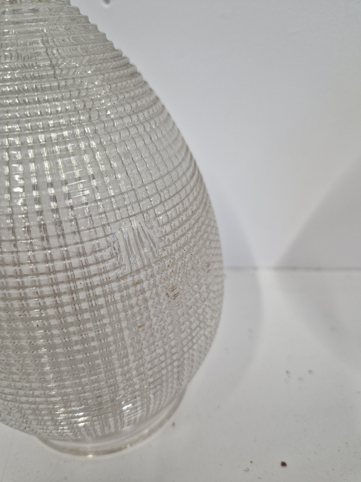 The Holophane Company | 2 Holophane Glass "Pineapple" Pendants | England c.1905 | SOLD - Image 8