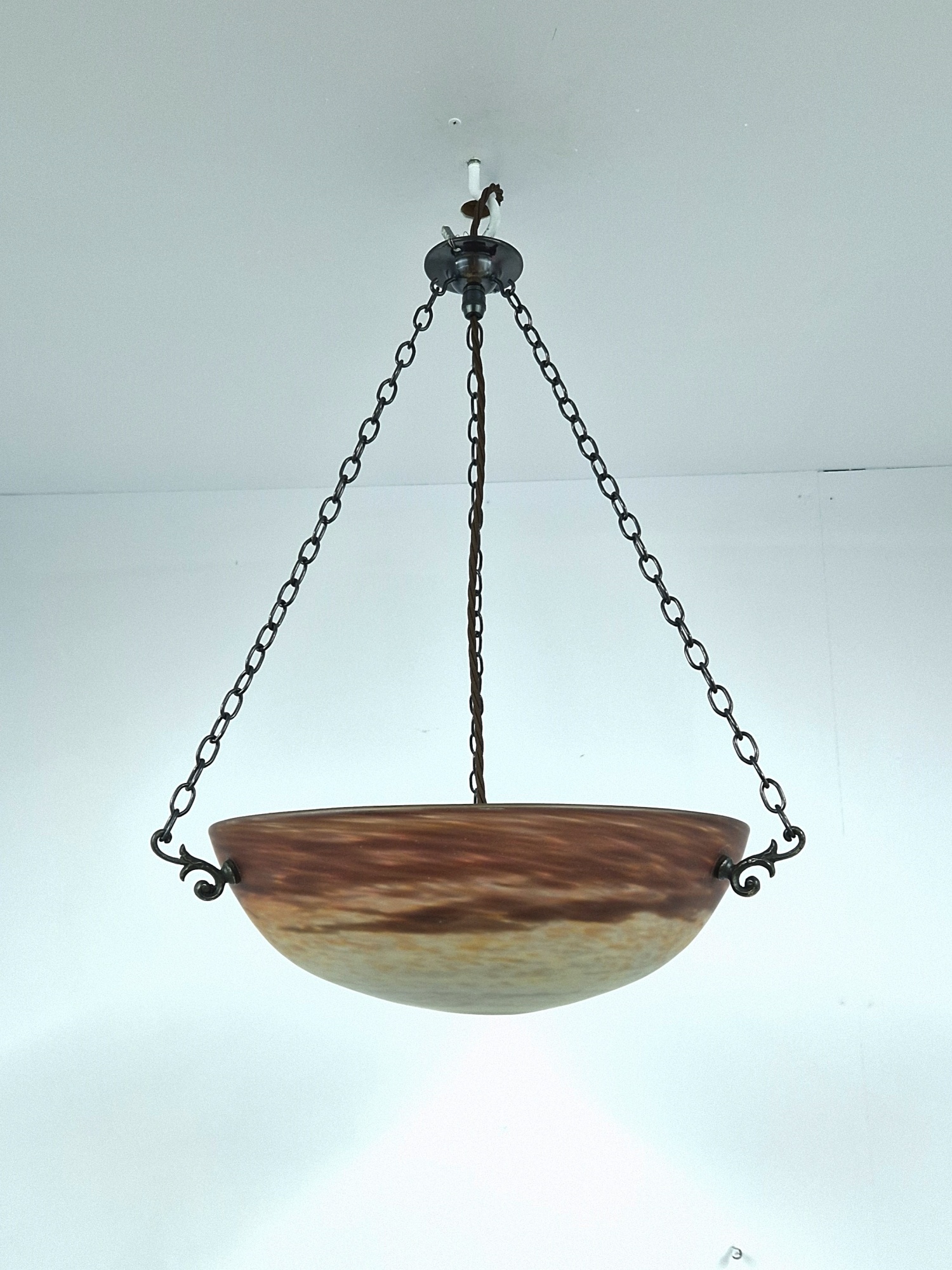 Muller Frères, Luneville | Pate-de-verre Plafonnier | France c.1925 | SOLD - Image 2