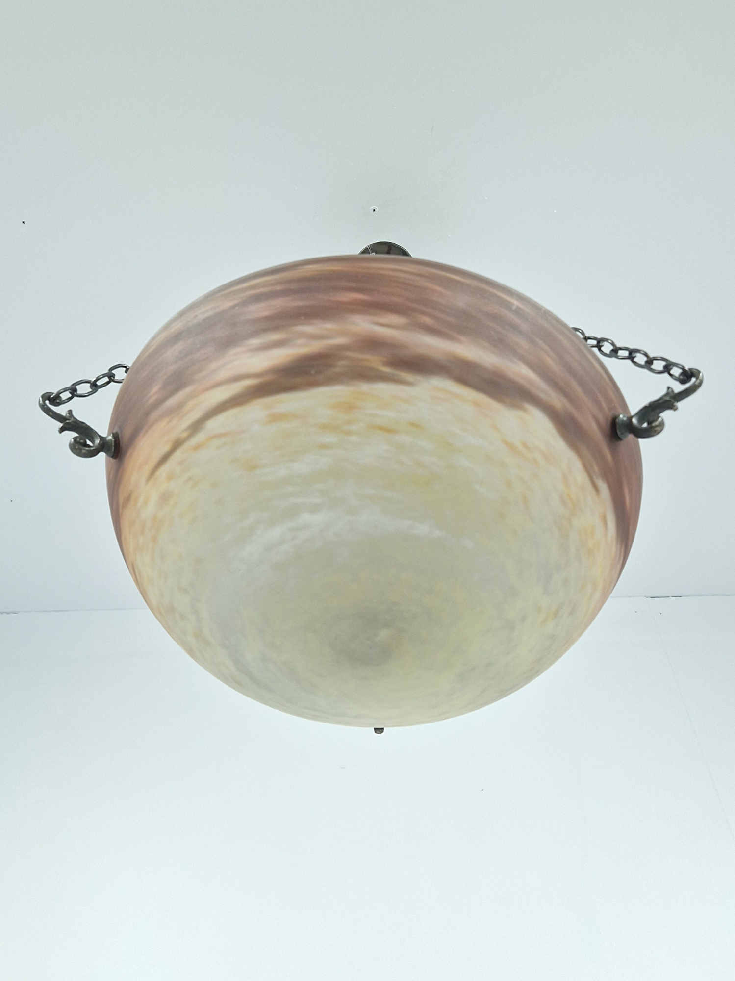 Muller Frères, Luneville | Pate-de-verre Plafonnier | France c.1925 | SOLD - Image 6