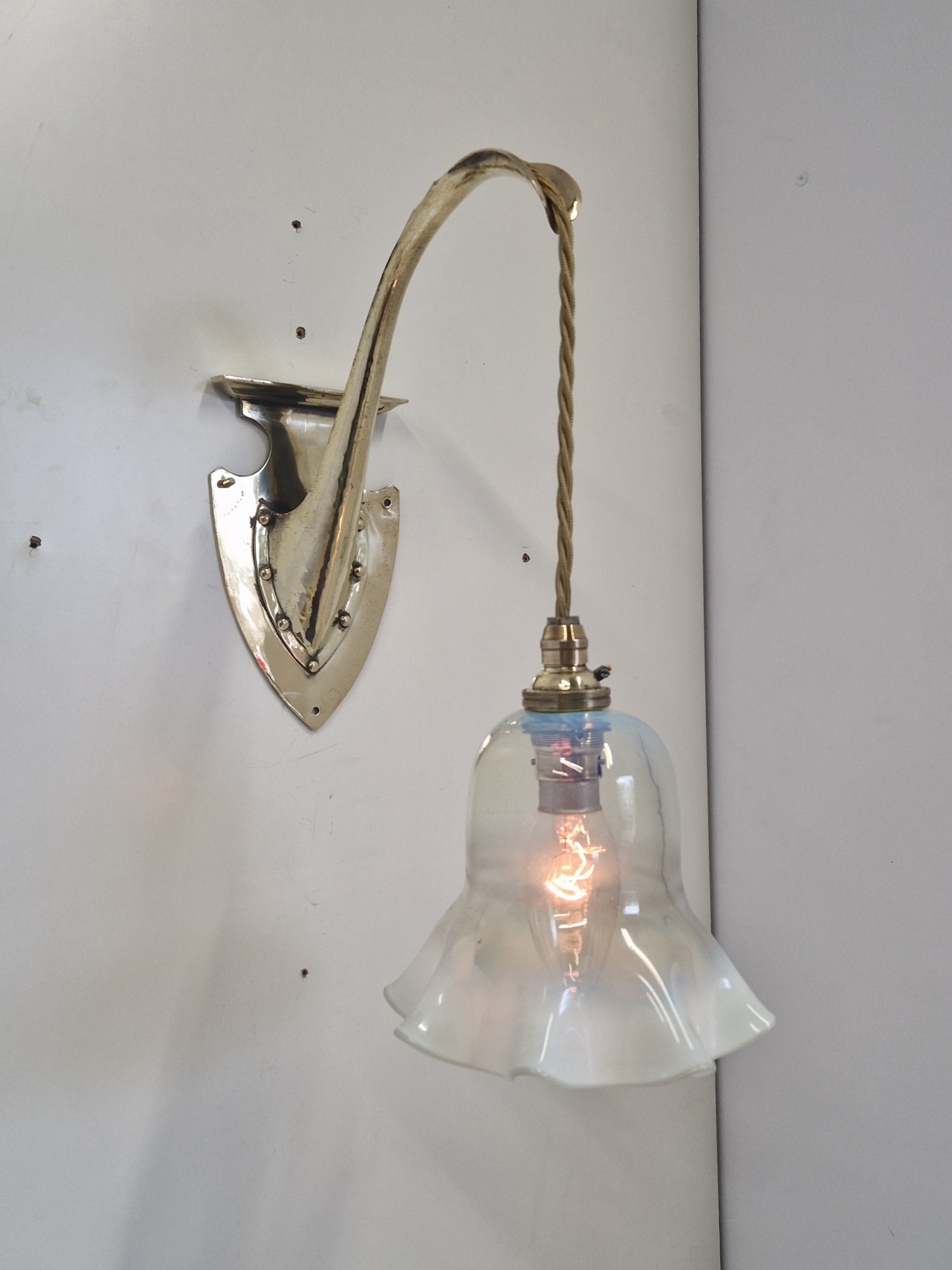 Unsigned | 2 Arts & Crafts Wall Lights | England c.1900 | SOLD - Image 2