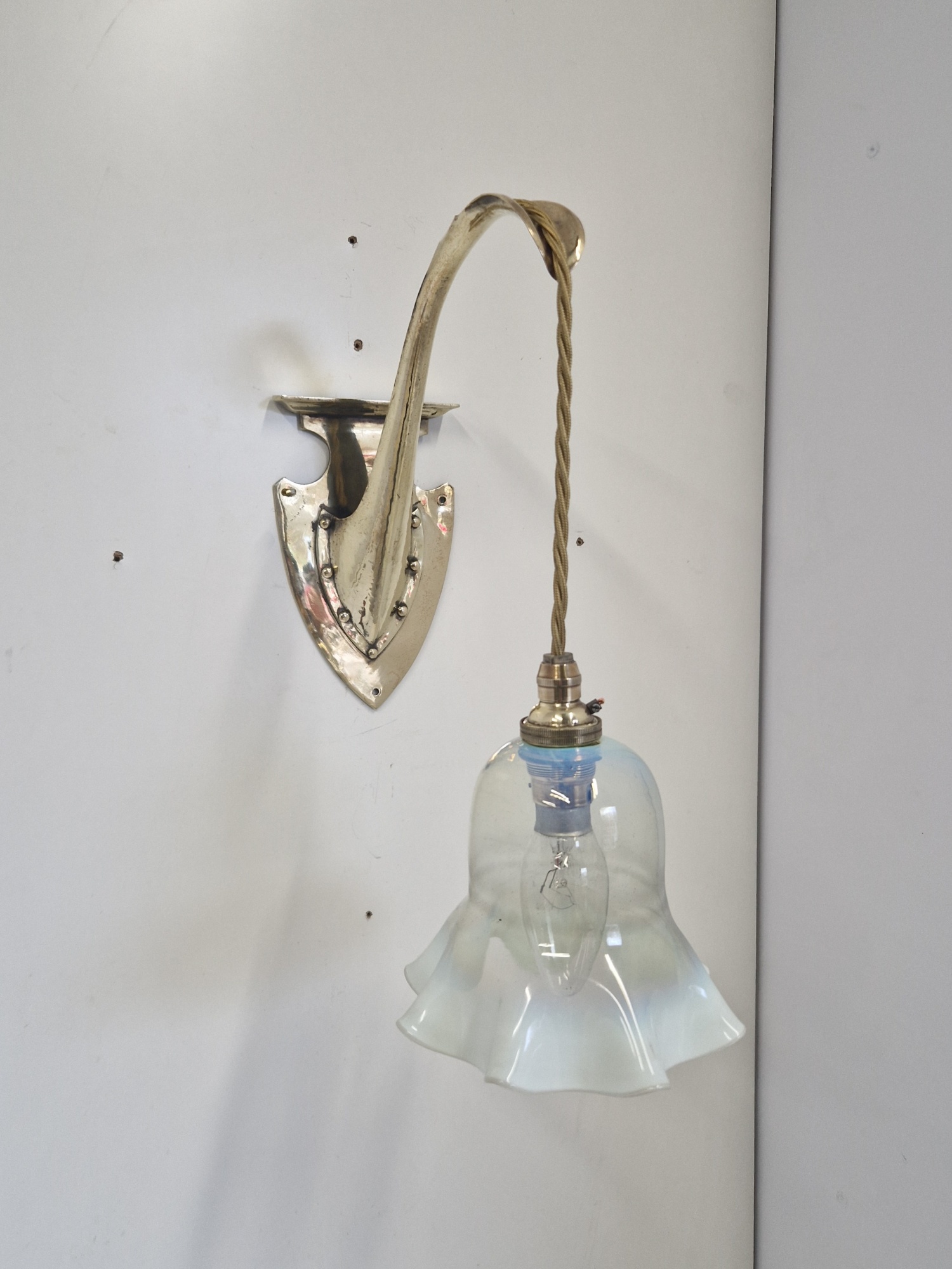 Unsigned | 2 Arts & Crafts Wall Lights | England c.1900 | SOLD - Image 5