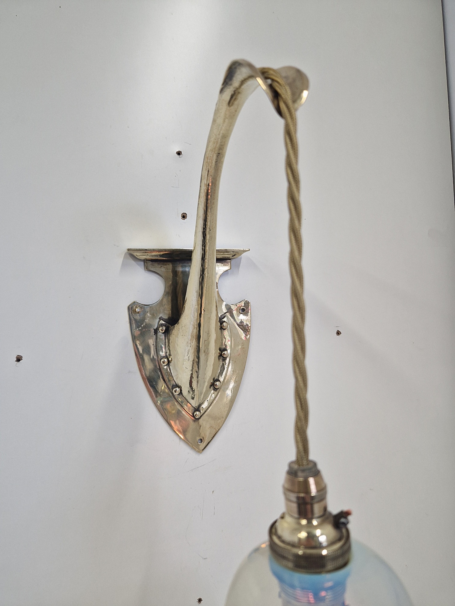 Unsigned | 2 Arts & Crafts Wall Lights | England c.1900 | SOLD - Image 8