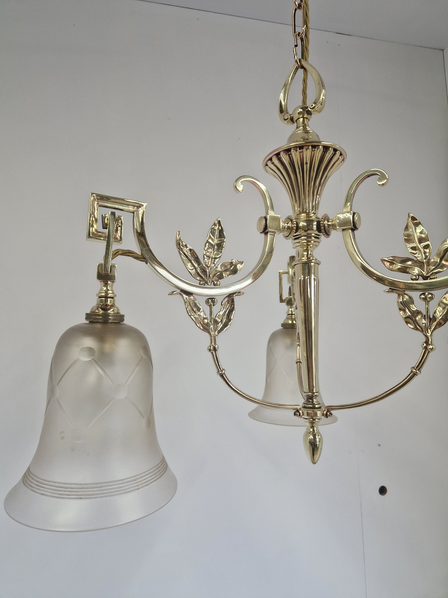 Unsigned | Traditional Edwardian 3-Branch Electrolier | England c.1910-1920 | SOLD - Image 7