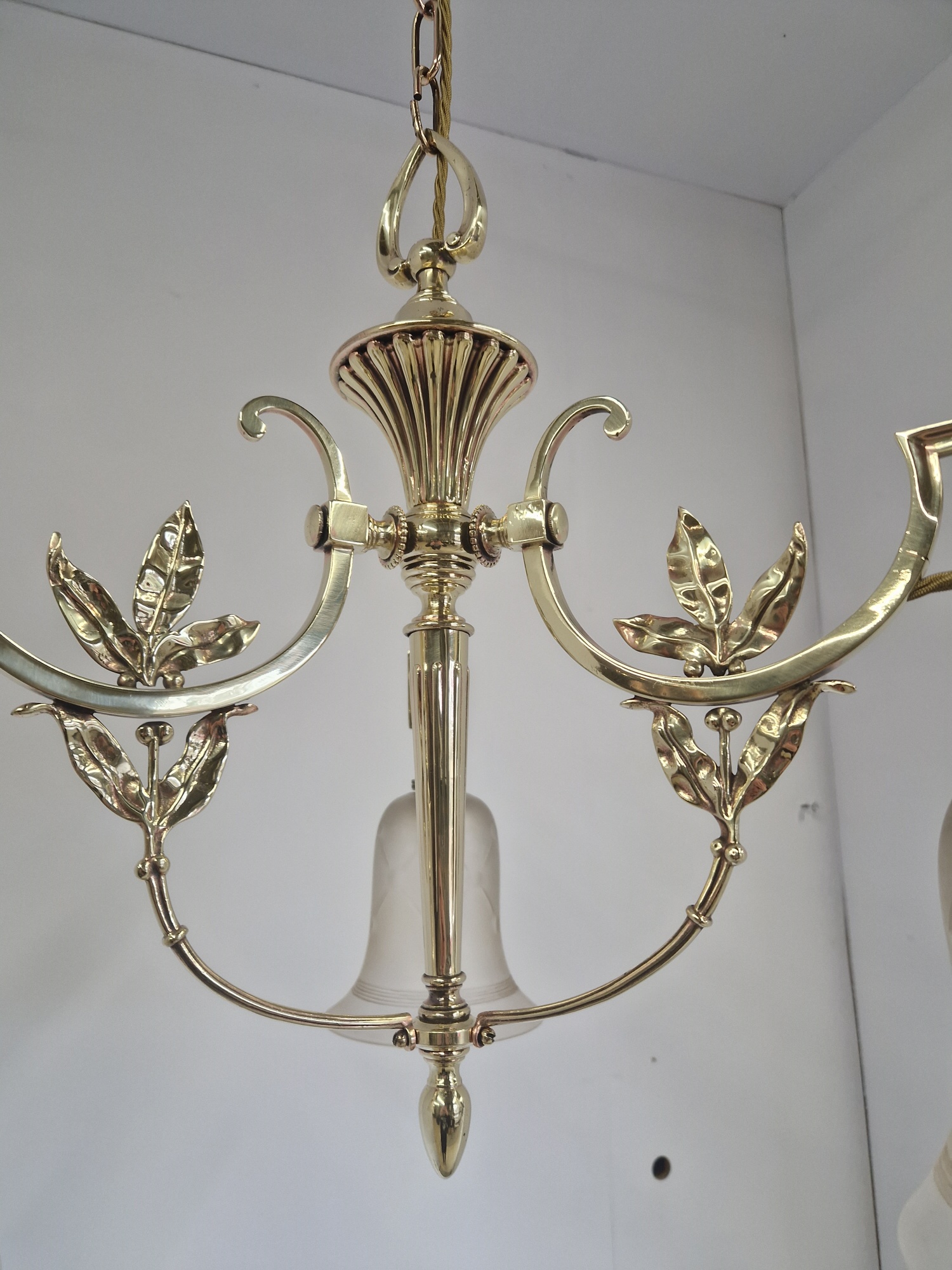 Unsigned | Traditional Edwardian 3-Branch Electrolier | England c.1910-1920 | SOLD - Image 8