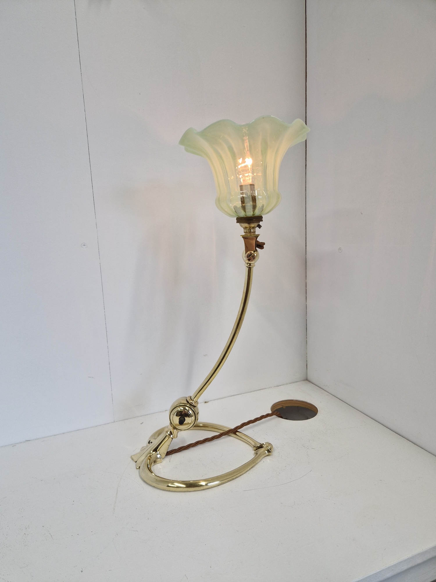W.A.S Benson, London | Multi-adjustable Arts & Crafts Desk Lamp | England c.1905 | SOLD - Image 4