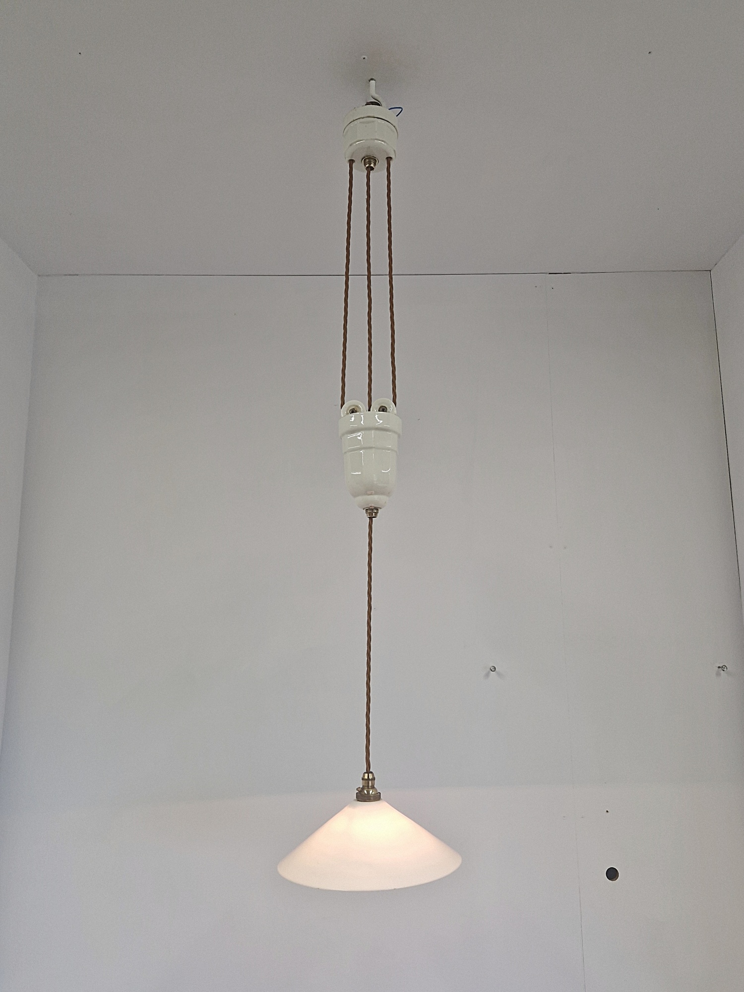 Unsigned | Ceramic "Rise & Fall" Pendant Light | France C.1920-39 - Image 2