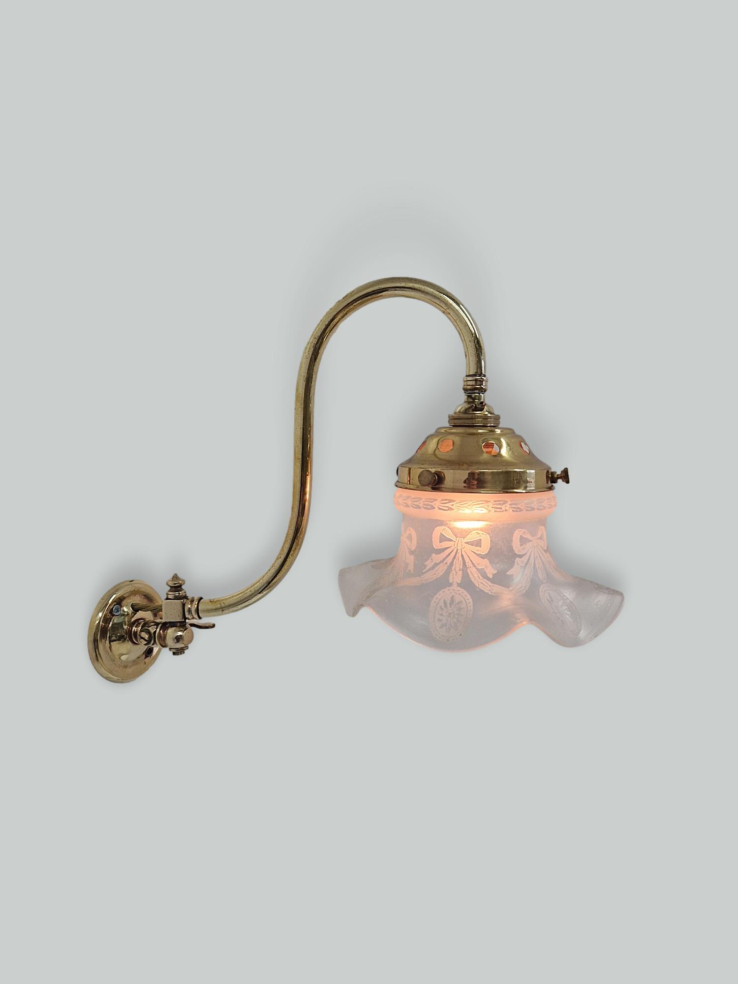 Unsigned | 5 Similar Swivel-Neck Gas Wall Lights | SOLD - Image 2