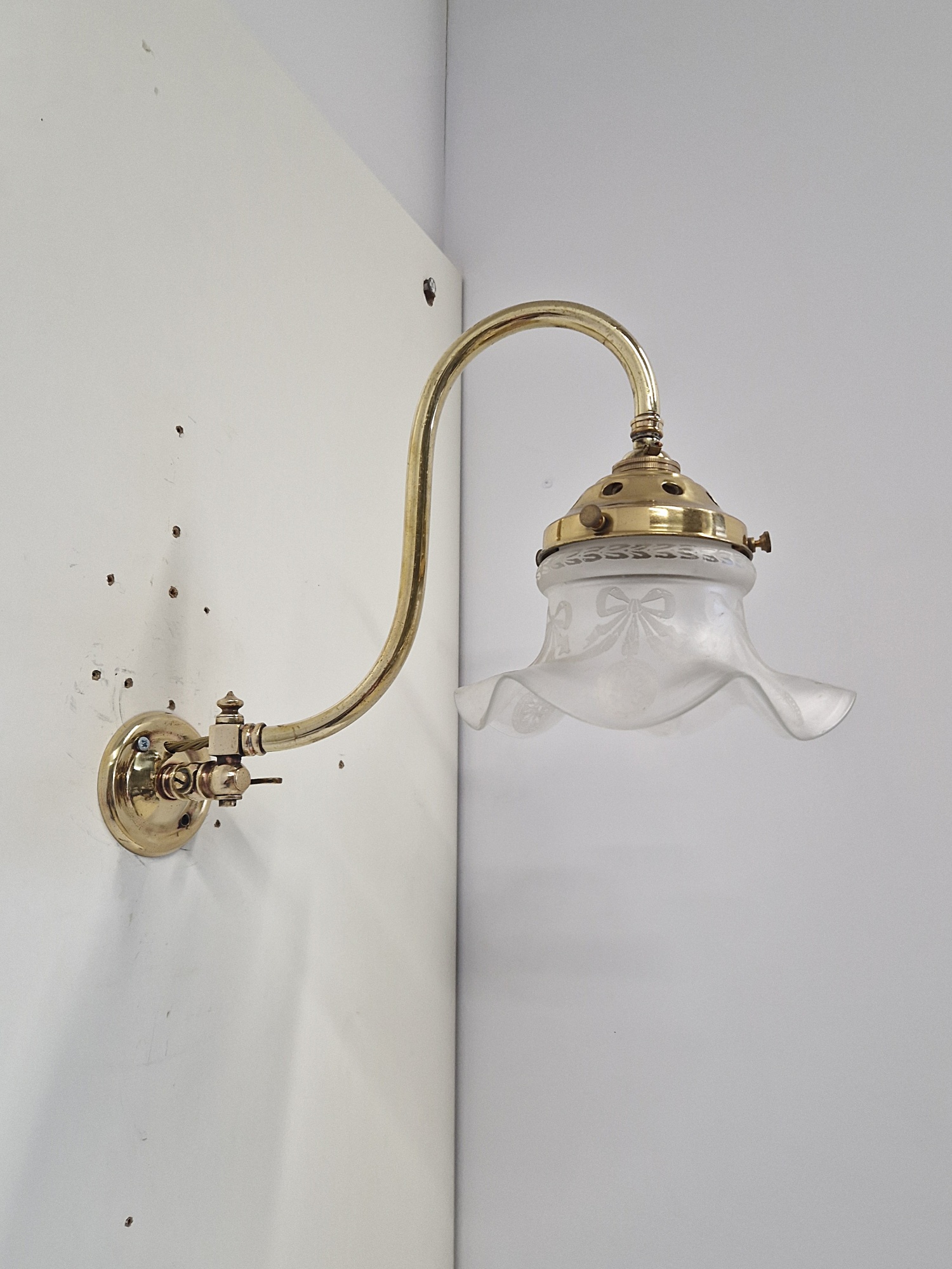 Unsigned | 5 Similar Swivel-Neck Gas Wall Lights | SOLD - Image 7