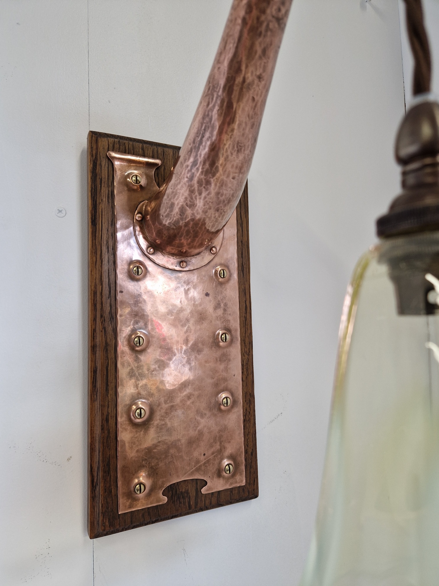 Style of Jesson Birkett & Co (Faulkner Bronze co.) | Arts & Crafts Wall Light | England c.1900 | SOLD - Image 13