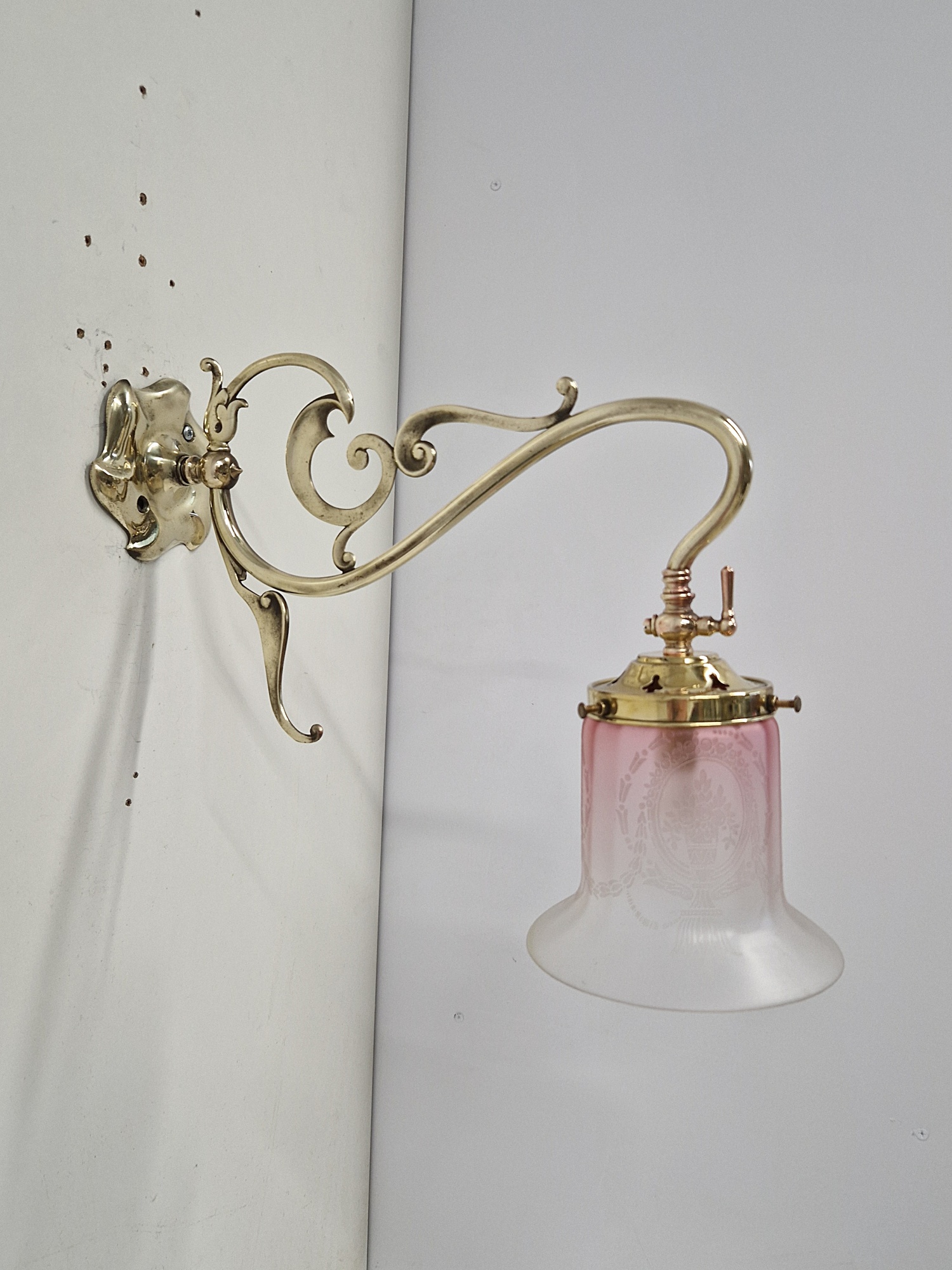 Unsigned | Art Nouveau Gas Wall Light | England c.1900 - Image 3