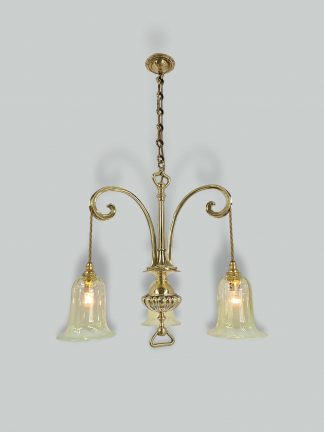 The General Electric Company (G.E.C) | 3 Branch Ceiling Light | England c.1920 | SOLD