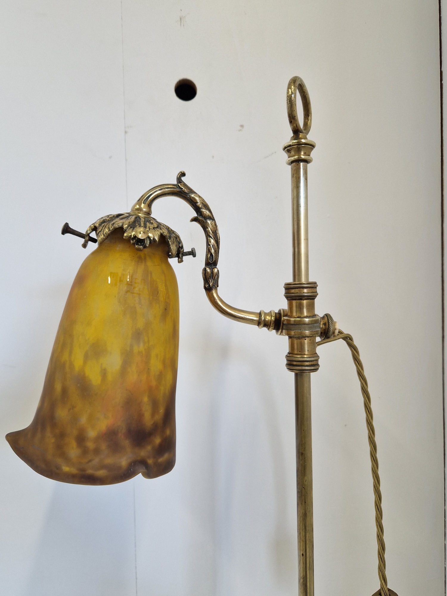 Maison Gagneau, Paris with Muller Frères | Neoclassical "Student" Lamp | France c.1925 | SOLD - Image 5