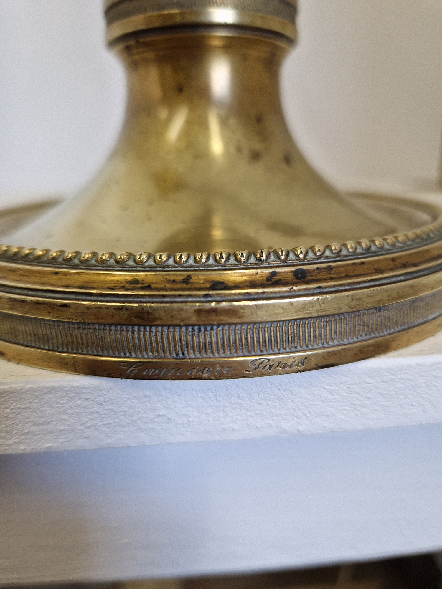 Maison Gagneau, Paris with Muller Frères | Neoclassical "Student" Lamp | France c.1925 | SOLD - Image 7