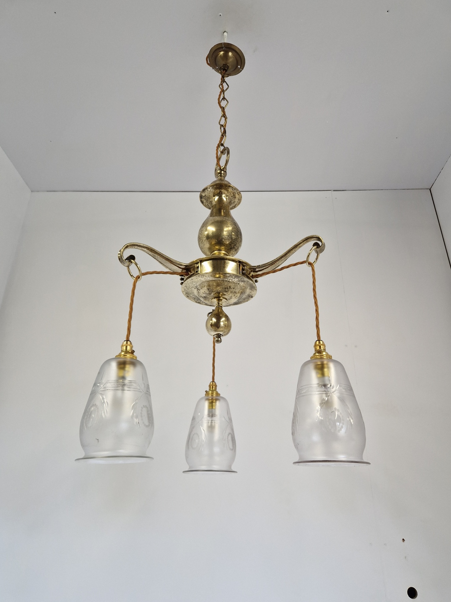 Style of The Birmingham Guild of Handicraft | Arts & Crafts Electrolier | England c.1900 | SOLD - Image 5