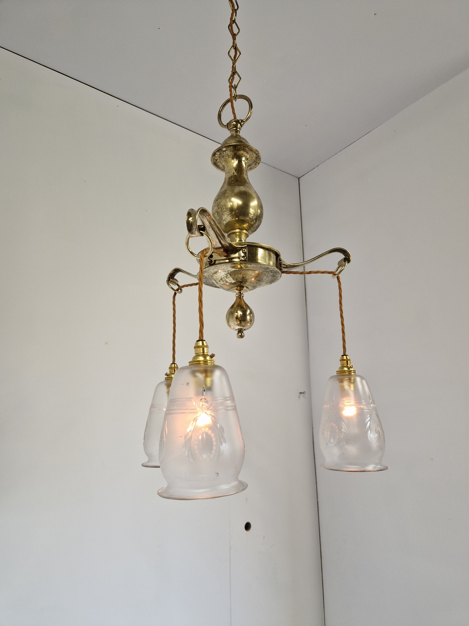 Style of The Birmingham Guild of Handicraft | Arts & Crafts Electrolier | England c.1900 | SOLD - Image 8