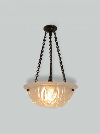 Style of René Lalique | Petite "Opalescent" Plafonnier | France c.1930 | SOLD