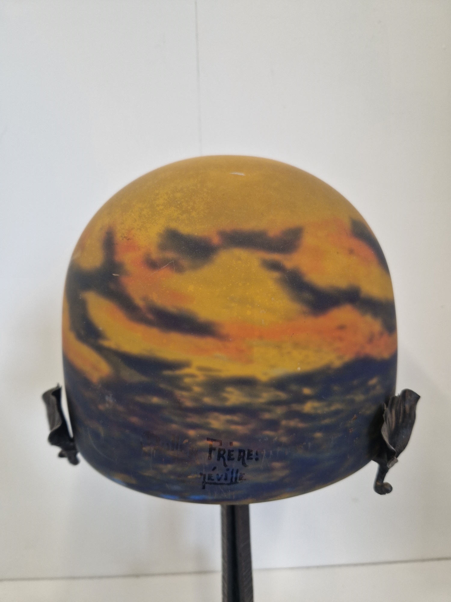 Muller Frères, Luneville | Wrought-Iron "Mushroom" Table Lamp | France c.1920 | SOLD - Image 7