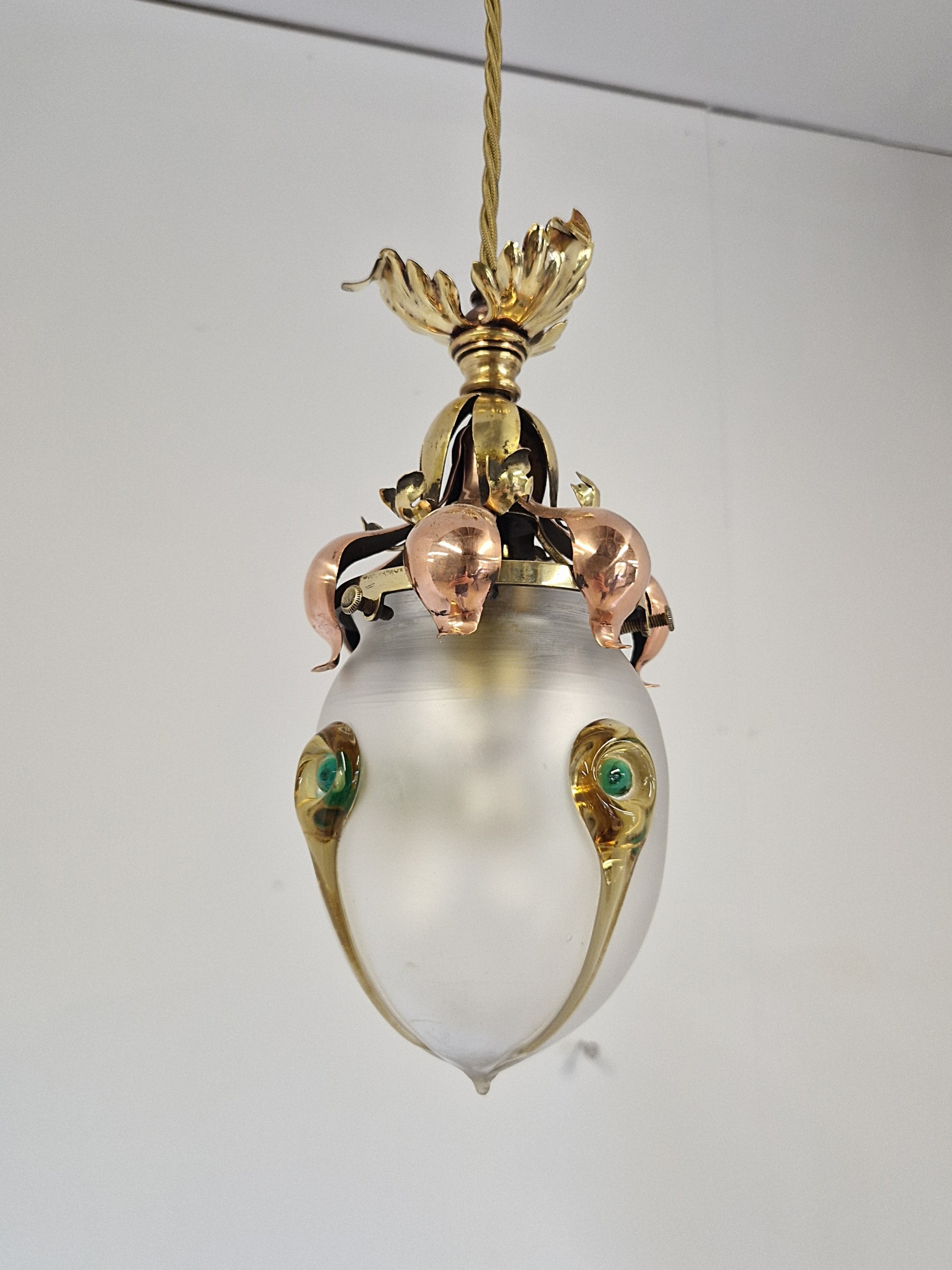Stuart & Sons, Birmingham | Arts & Crafts Pendant Lampshade | England 1900 | SOLD - Image 7