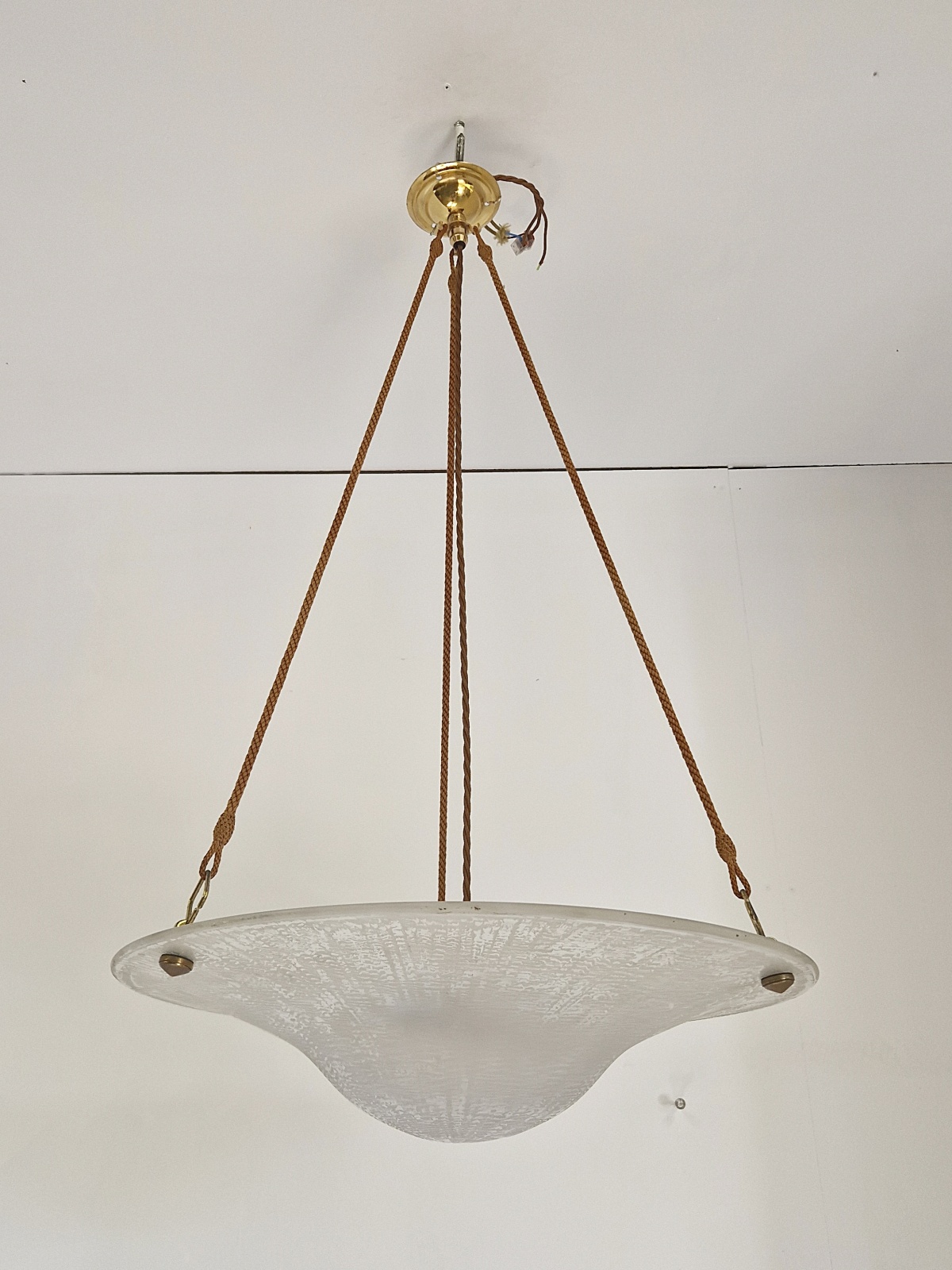 Daum Frères, Nancy | Acid-etched Art Deco Plafonnier | France c.1925 | SOLD - Image 3