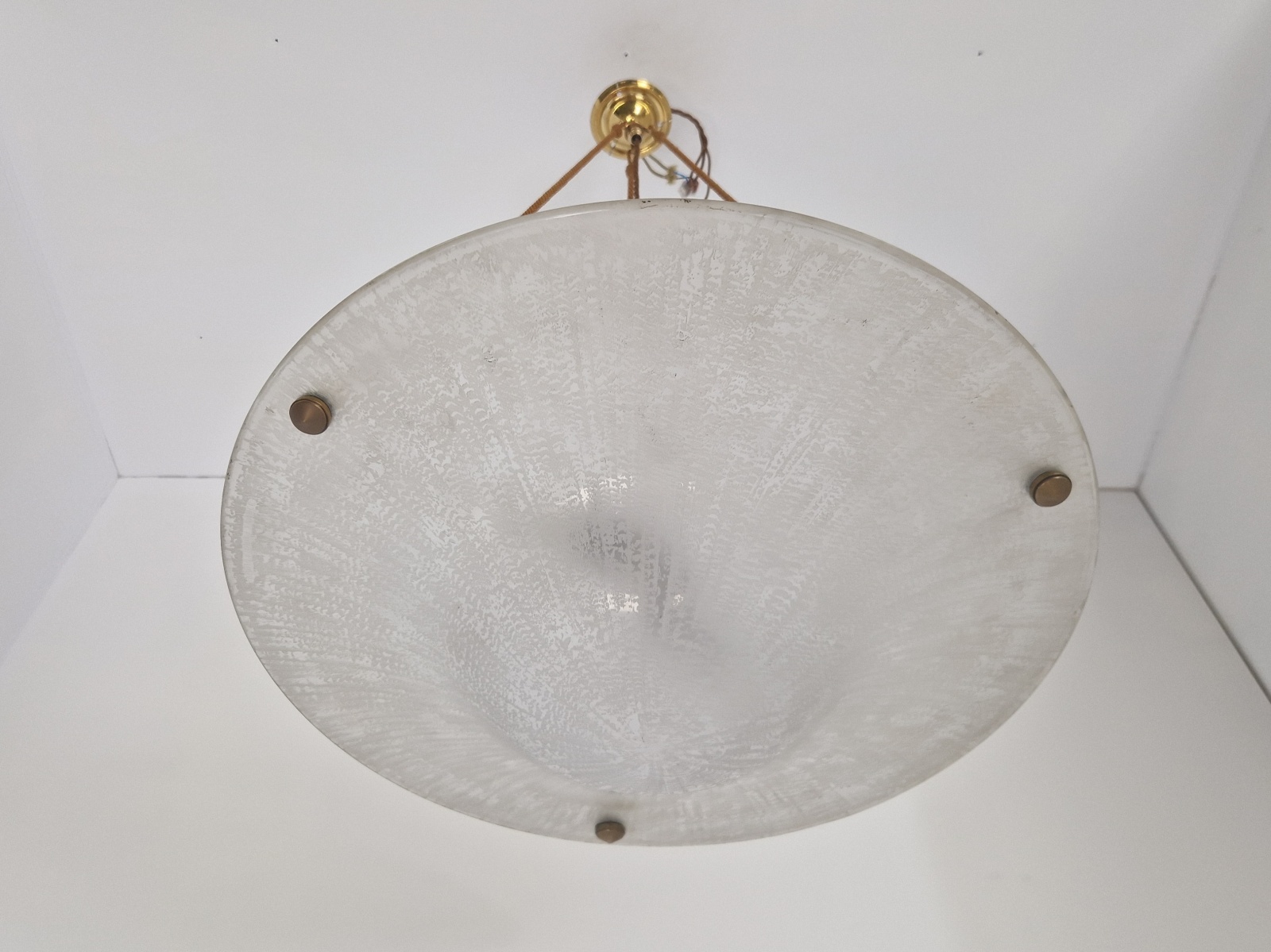 Daum Frères, Nancy | Acid-etched Art Deco Plafonnier | France c.1925 | SOLD - Image 7