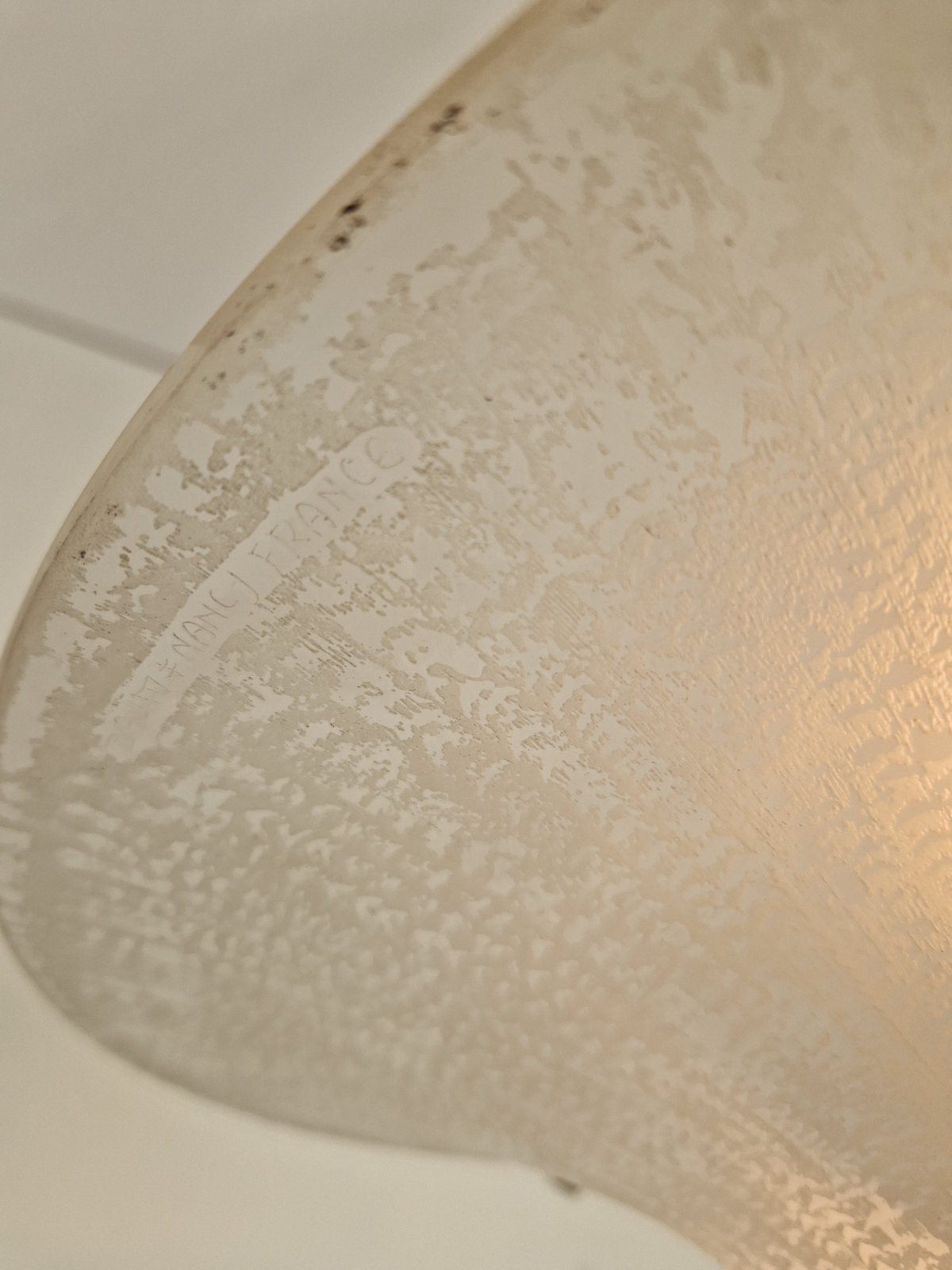 Daum Frères, Nancy | Acid-etched Art Deco Plafonnier | France c.1925 | SOLD - Image 8