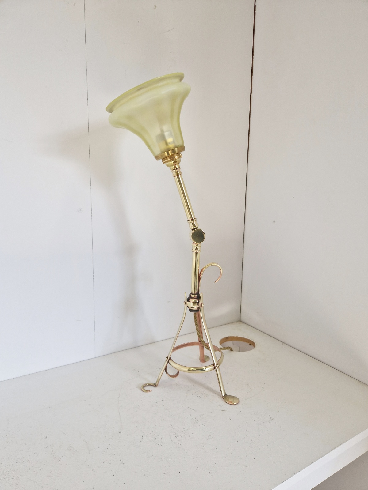 The General Electric Company (G.E.C) | Brass Arts & Crafts Multi-utility Lamp | England c.1922 | SOLD - Image 7