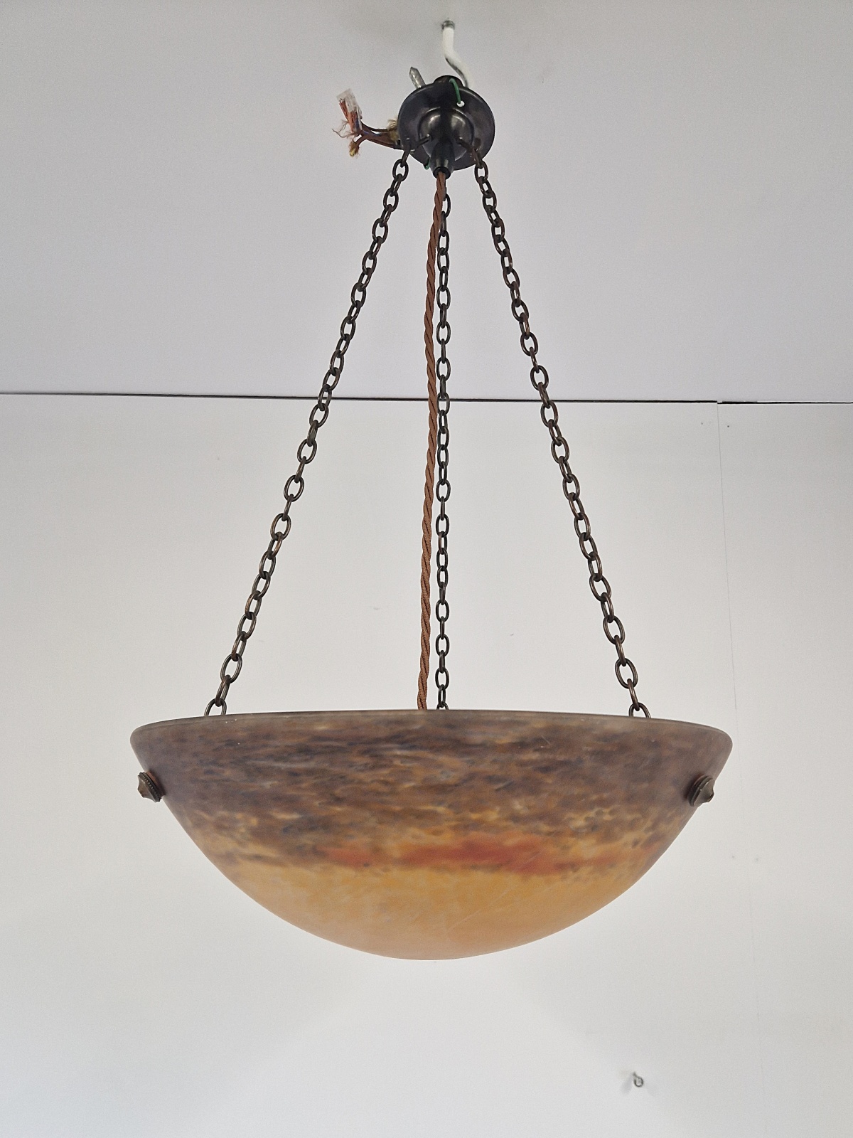 Grandes Verreries de Croismare | Pate-de-verre Plafonnier | France c.1925 | SOLD - Image 3