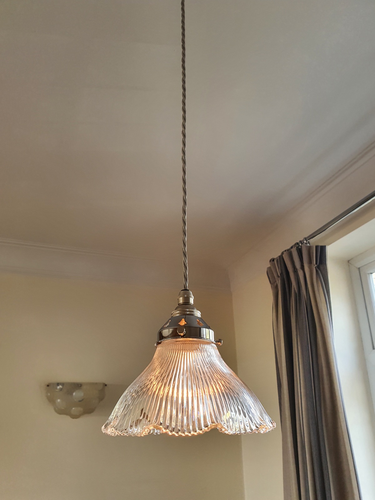 The Holophane Company | 3 Small Pendant "Stiletto" Prism Reflectors | England c.1900 | SOLD - Image 3