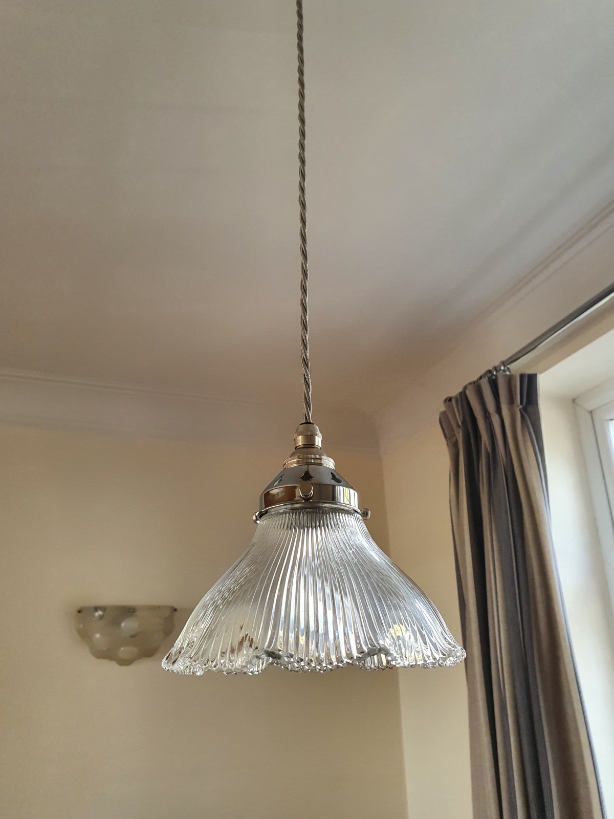 The Holophane Company | 3 Small Pendant "Stiletto" Prism Reflectors | England c.1900 | SOLD - Image 4