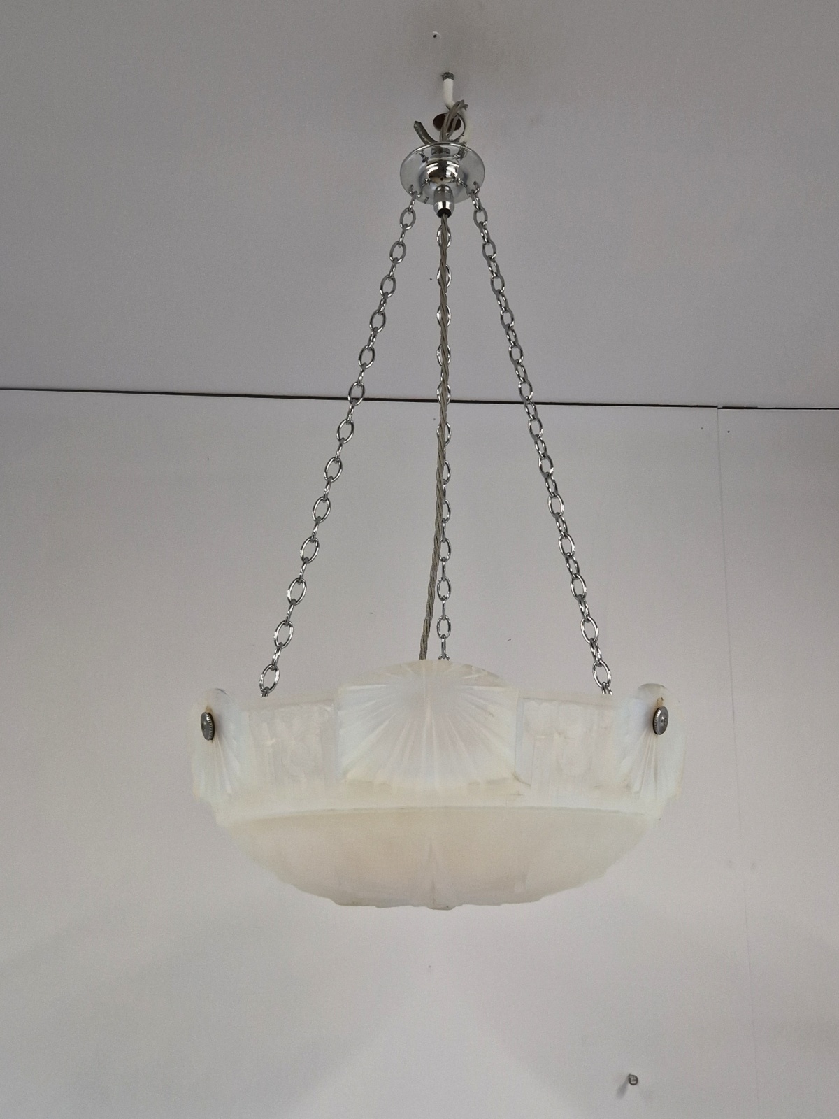 Muller Frères, Luneville | Opalescent Art Deco Plafonnier | France c.1925 | SOLD - Image 3