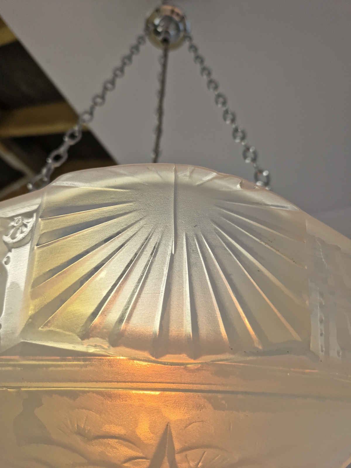 Muller Frères, Luneville | Opalescent Art Deco Plafonnier | France c.1925 | SOLD - Image 10