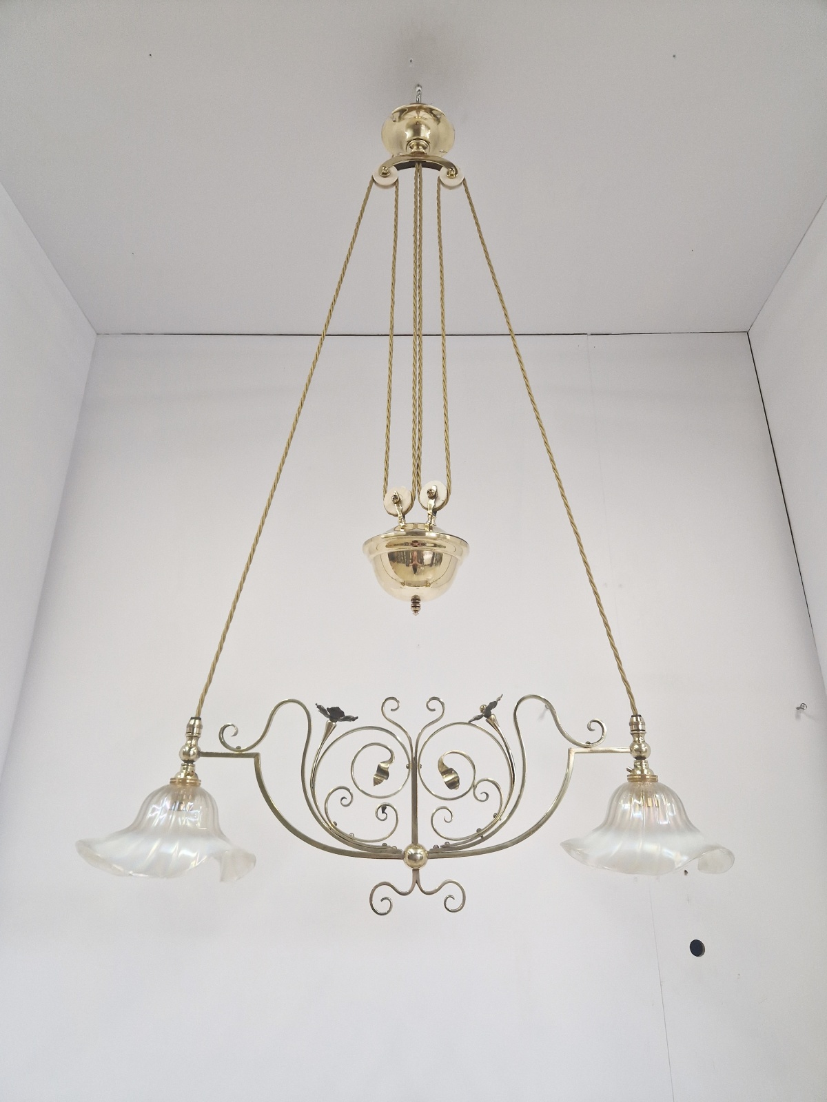 Unsigned | Art Nouveau Rise & Fall Lamp | England c.1915 | SOLD - Image 5